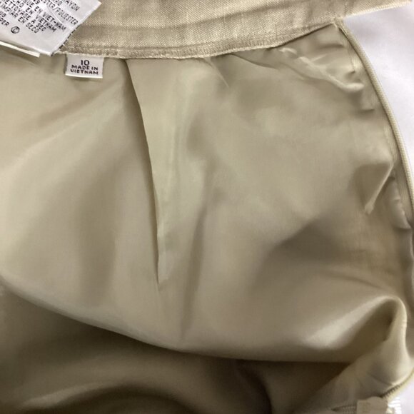 Le Suit Linen Blend Pants – Size 10 – Lined, Side Zip, Straight Leg - Picture 12 of 12